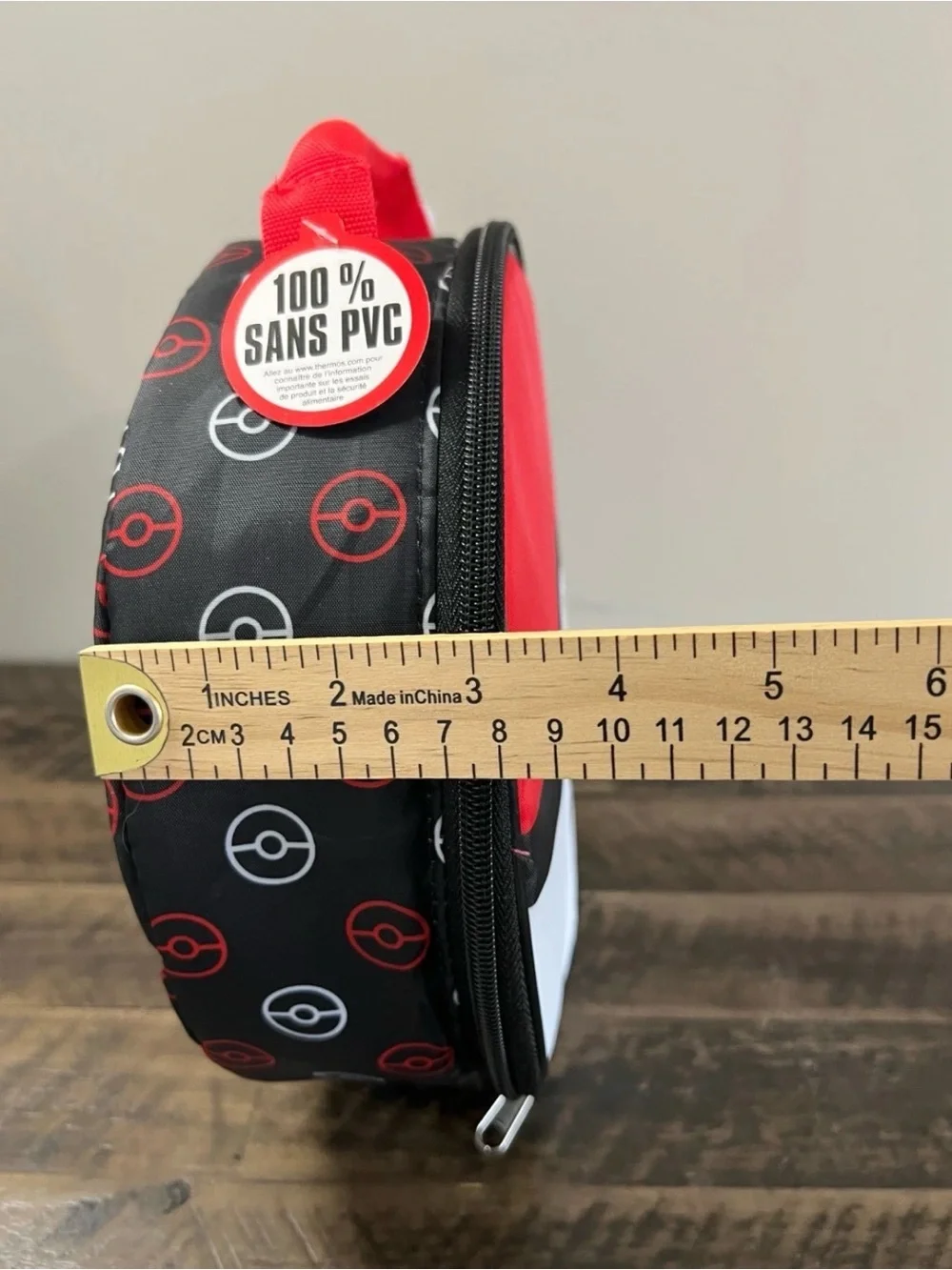 NEW Pokémon Poké Ball Thermos Insulated Lunch Box Red Black
